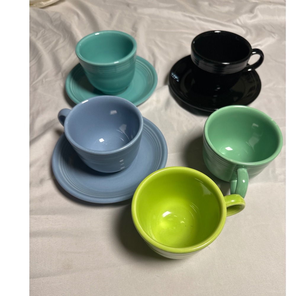 Fiesta Cup Mixed Set Colors Excellent Ceramic